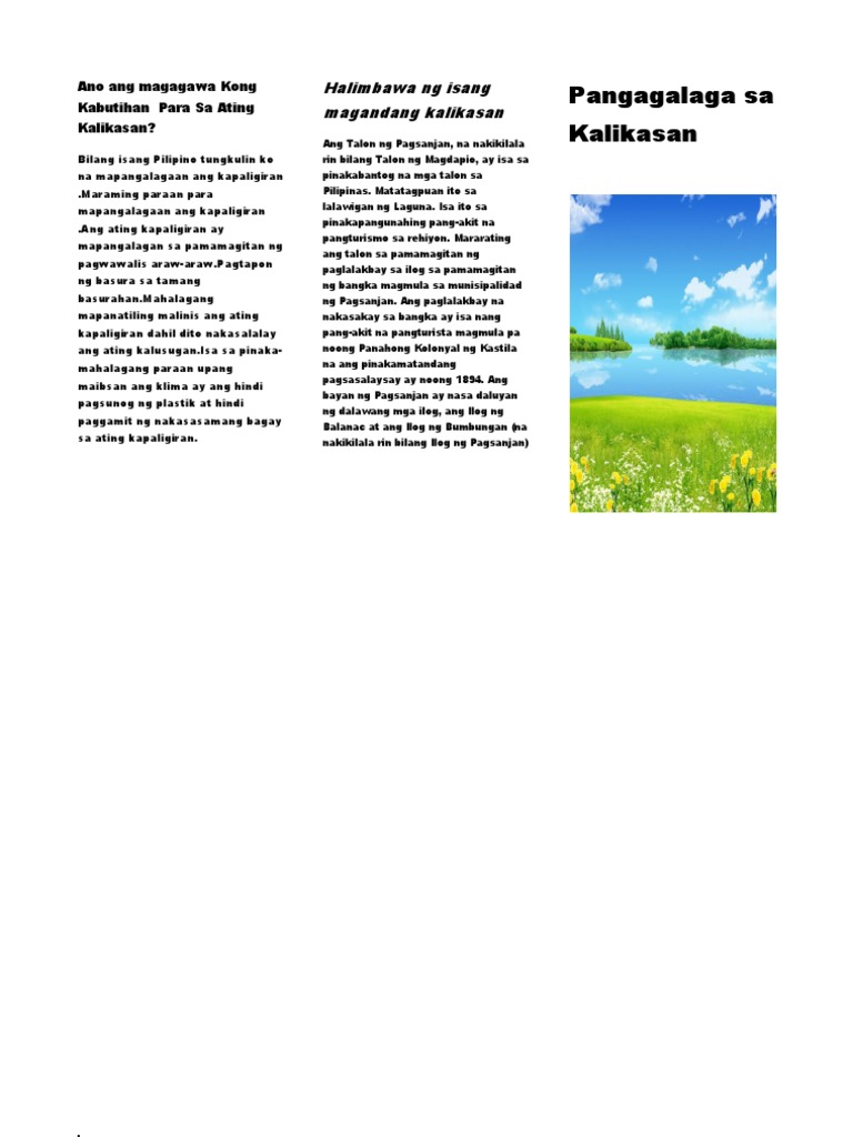 Pangangalaga sa kalikasan at kapaligiran image