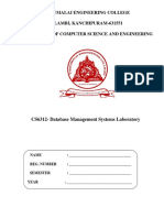DBMS Lab Manual PDF