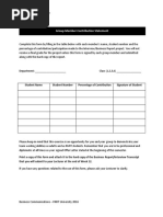 Team Contribution Statement Template | PDF