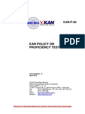 P 06 Kan Policy On Proficiency Testing En Business