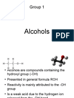 Alcohols Group 1
