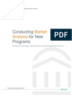 34 Conducting Market Analysis for New Programs