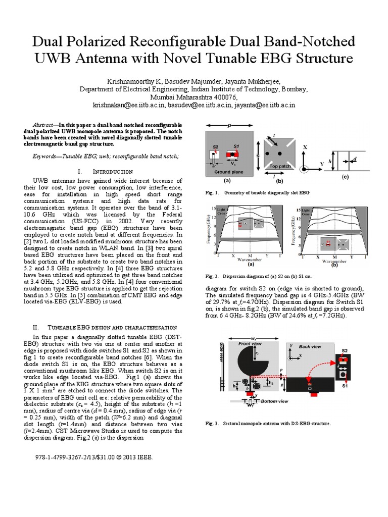 Electromagnetic Band Gap Slot Antenna