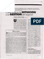 La Intuicion en El Negocio PDF