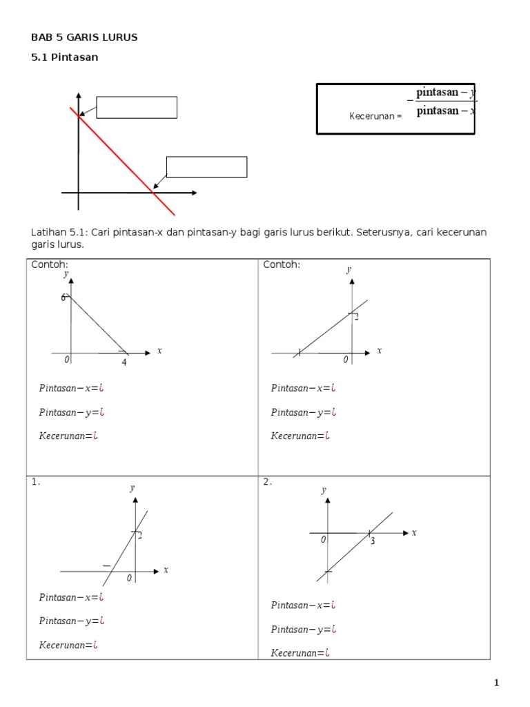 Bab 5 Garis Lurus Pdf
