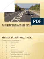 SECCION TRANSVERSAL TIPICA VIA