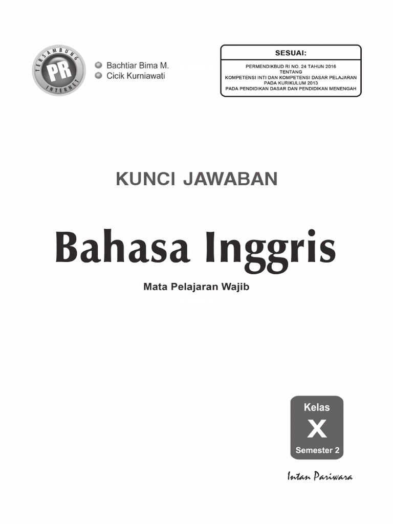 33+ Kunci Jawaban Bahasa Inggris Kurikulum 13 Baha Pics