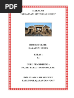 Makalah Kerajaan Mataram Kuno | PDF