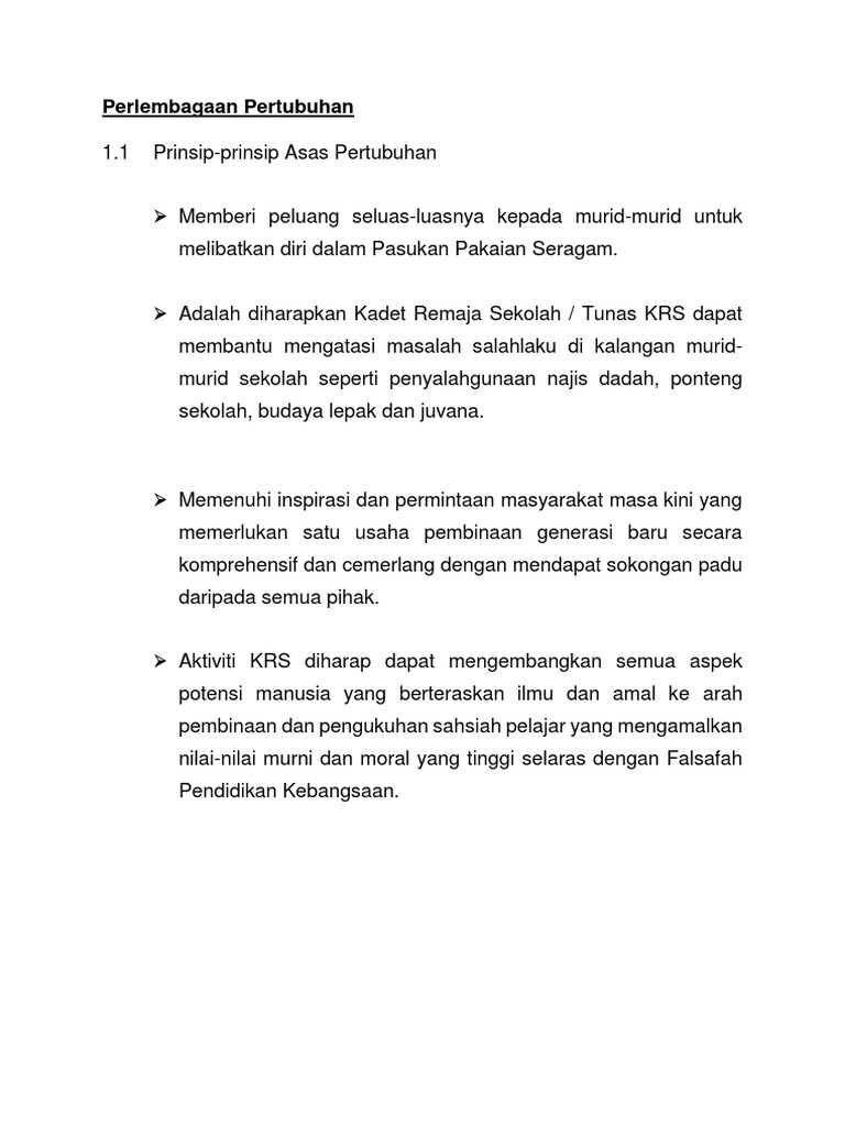 Perlembagaan Pertubuhan Pdf