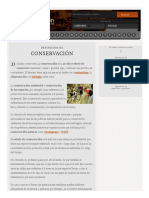 Definición de Conservación - Qué Es, Significado y Concepto PDF