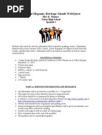 Download National Hispanic Heritage Month WebQuest by ktlorenzo SN35683161 doc pdf