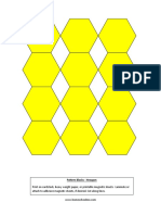 Pattern Block Hexagons in Color