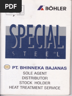 Bohler Catalogue Pdf Heat Treating Annealing Metallurgy