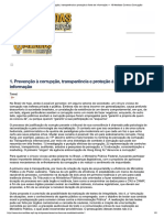 1. Prevenção à Corrupção, Transparência...Rmação — 10 Medidas Contra a Corrupção