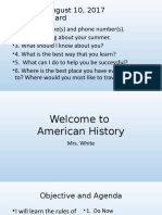American History Welcome1
