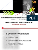 Citi Indonesia Investor Conference 2010 - Management Presentation