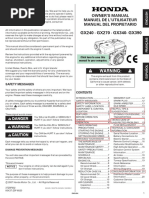 Honda GX340 Engine Manual