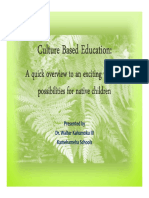 Culture Based Education: Culture Based Education: Culture Based Education: Culture Based Education