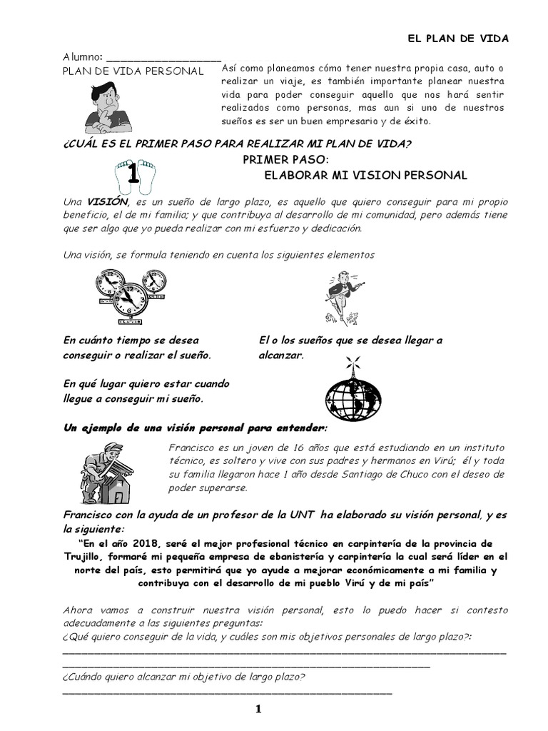 Construcción de un Plan de Vida Personal | PDF | Negocios (general)