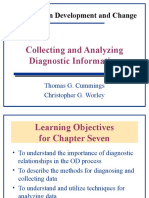 Organization Development and Change: Collecting and Analyzing Diagnostic Information