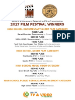 Passaic County Film Festival 2017 Winners Poster 1