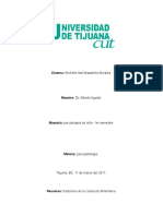 Resumen - Trastornos de La Conducta Alimentaria