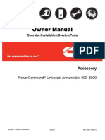 Owner Manual: Operator/Installation/Service/Parts