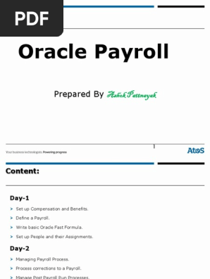 Payroll process Oracle hrms 