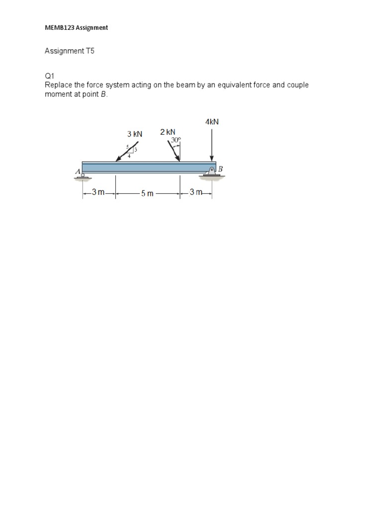 MEMB123 Structural Analysis Assignments | PDF | Science & Mathematics