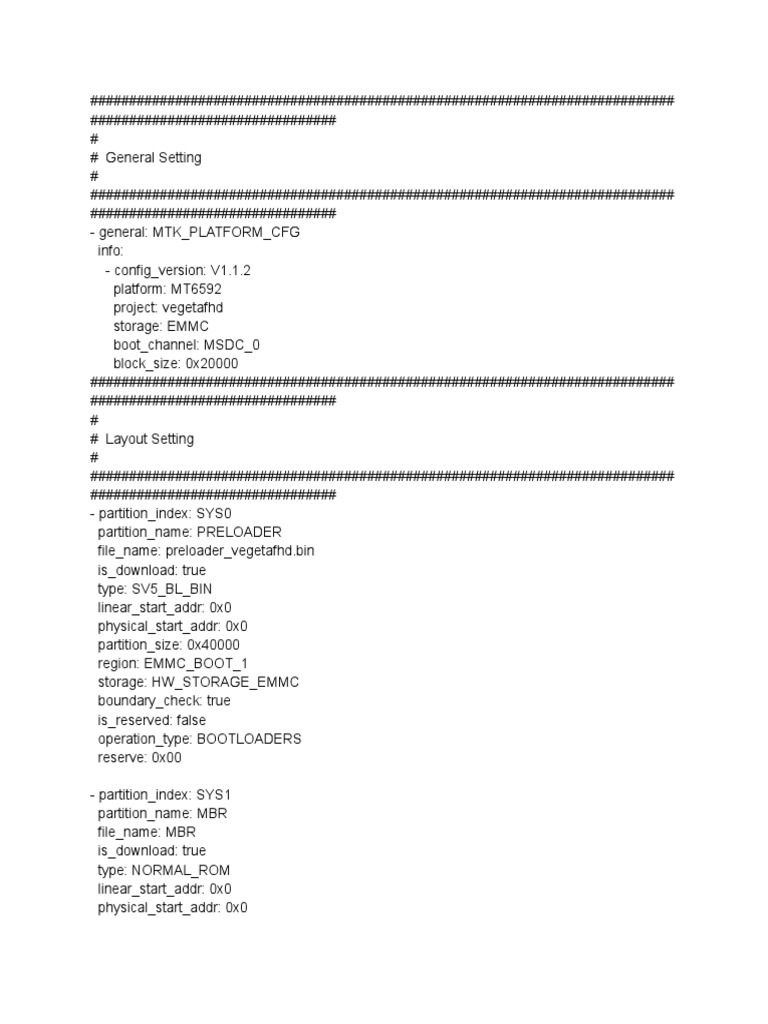 MT6592 Android Scatter | PDF | Mobile Linux | Operating System Technology
