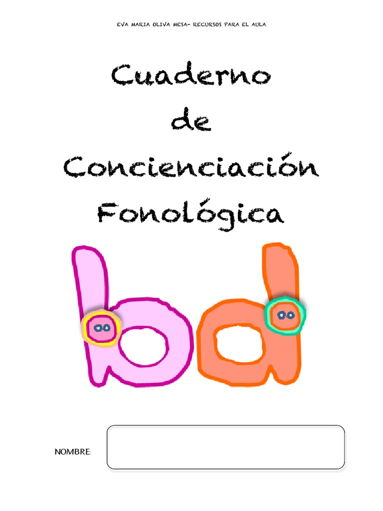 Cuaderno para Trabajar La Conciencia Fonológica PDF | PDF