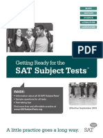 2013 SAT II Subject Tests