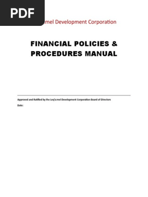 Financial Management Policies & Procedures -FINAL