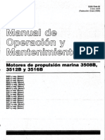Caterpillar 3508B 3512B 3516B Motores de Propulsion Marina Manual de Operacion y Mantenimiento (SSBU7844-02) Spanish