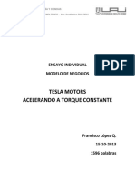 Ensayo Tesla Motors PDF