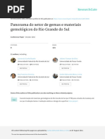 Panorama Setor Gemas Materiais Gemologicos RS