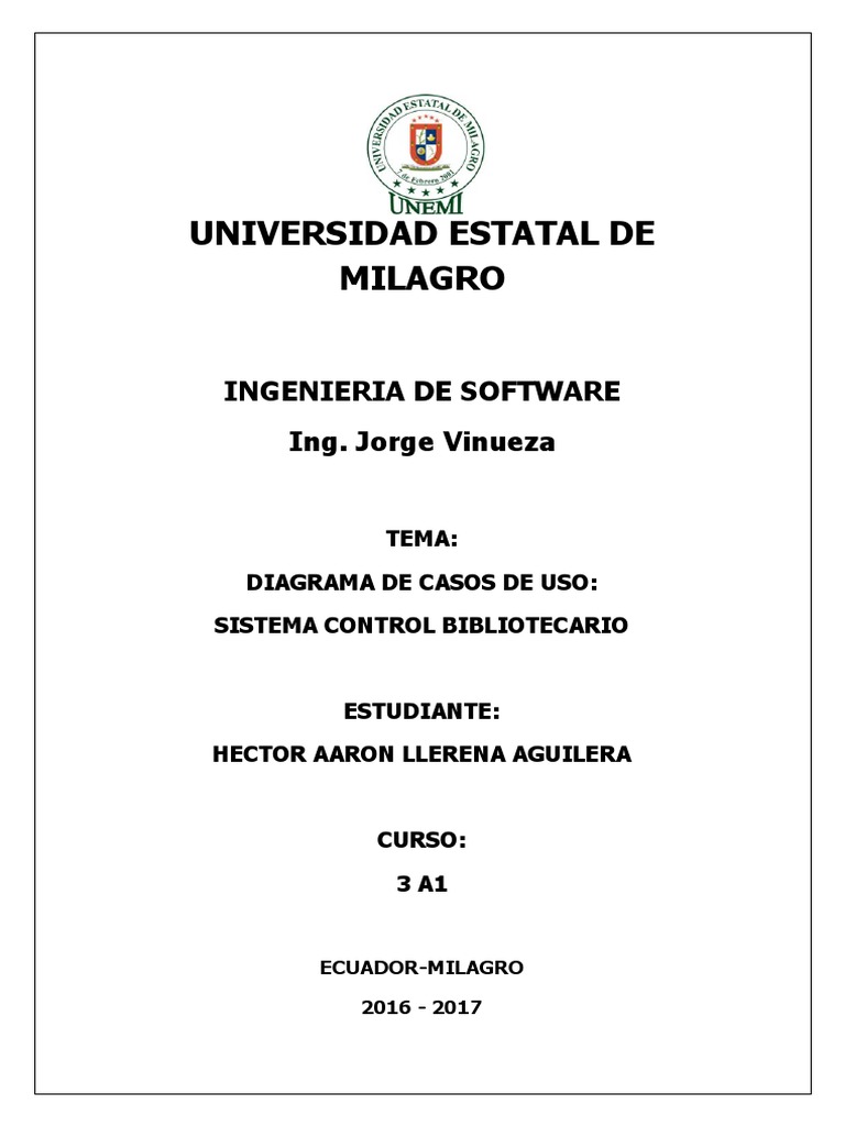 Diagrama de Casos de Uso Biblioteca | PDF