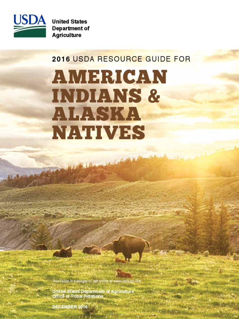 American Indians Alaska Natives: Usda Resource Guide For | PDF | Crop ...