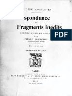 Correspondance Et Fragments - Fromentin, Eugène, 1820-1876 PDF