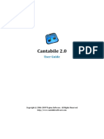 Cantabile 2.0: User Guide