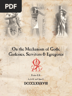 A A O On The Mechanism of Gods Godesses Servitors Egregores PDF