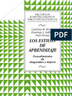 Los Estilos de Aprendizaje - Procedimientos de Diagnóstico y Mejora