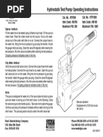 Hydrostatic Test Pumps