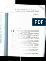 De La Repetición de Un Destino a La Invención de Un Significante Nuevo