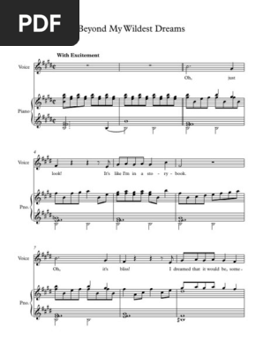 Beyond My Wildest Dreams Full Score Loisirs