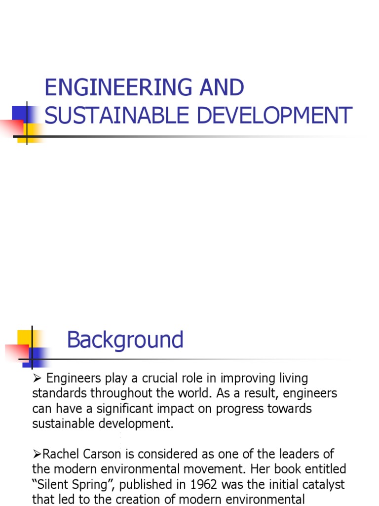 Engineers and Sustainable Development | PDF | Sustainability ...