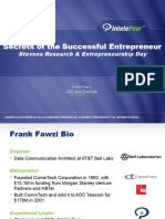 Frank Fawzi Presents The Secrets of The Successful Entrepreneur
