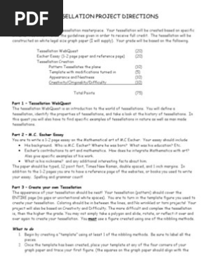 Tessellation Project Directions