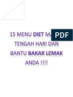 15 Menu Diet Makan Tengah Hari