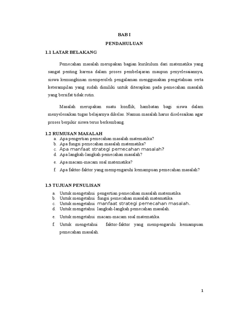 Fix Makalah Pemecahan Masalah Matematika